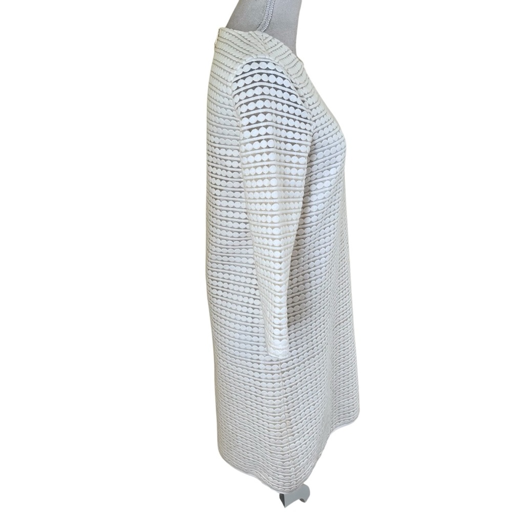 Kate Spade Winter Seaside Cream All Over Embroidered "Ashby" Sheath Dress 2 - Picture 7 of 10